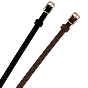 复古小皮带女黑色简约女士裤带装饰女款配裙子西装牛仔裤腰带细款