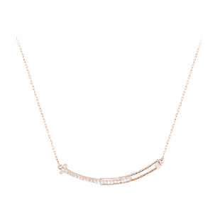 中国黄金珍尚银纯银项链女锁骨链学生党高级感生日礼物送闺蜜S925