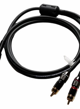 明华6.35转2RCA一分二音箱线