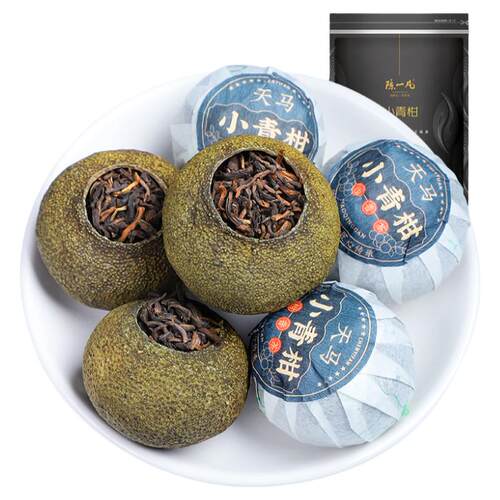 陈一凡天马小青柑普洱茶500g正宗生晒新会青柑桔陈皮柑普茶叶散装