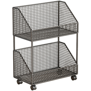 厨房置物架多层收纳篮子蔬菜篮落地柜零食小推车放菜筐多功能菜篮