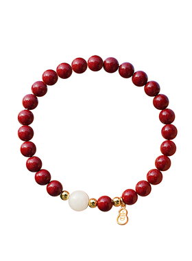 山川心语原矿朱砂手串本命年女款