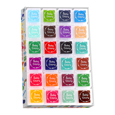 幼儿园儿童手指画印泥24色