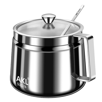 AKL316钢加大容量带手柄辣椒油罐