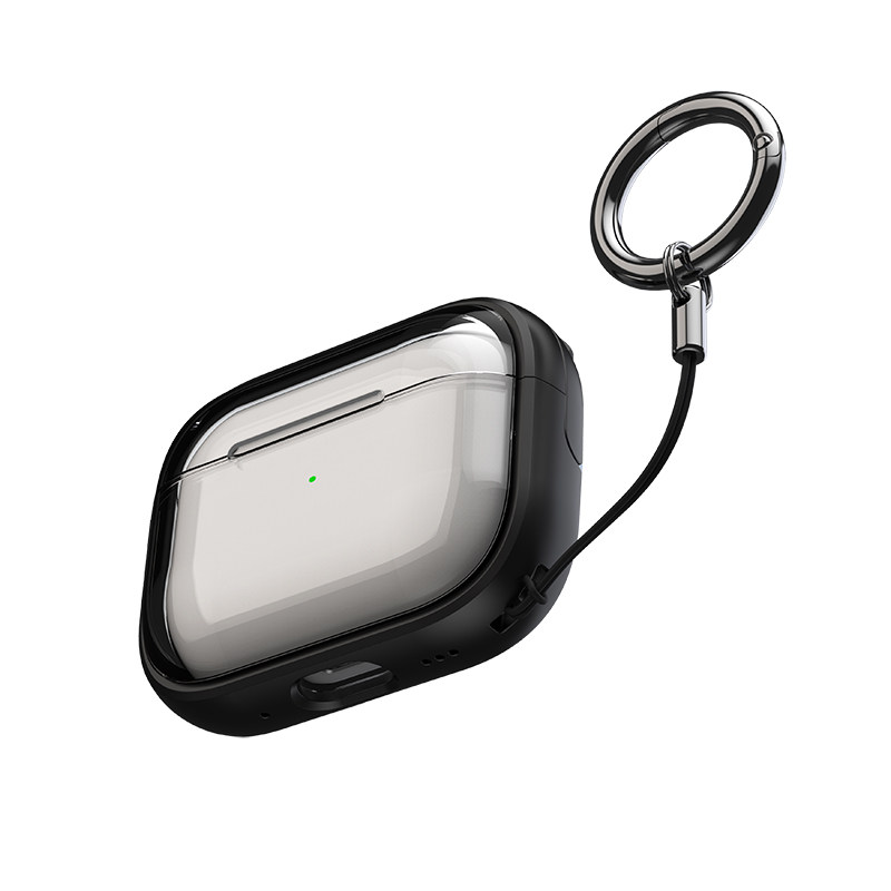 苹果airpodspro2代耳机保护套airpodspro3锁扣防丢耳机壳airpods4/3保护壳可支架airpods2代耳机套防开盖防摔