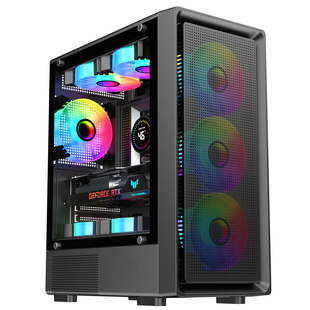 九尾狐T10 DIY组装电脑机箱台式机atx大板侧透水冷外壳matx白色