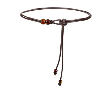 高级感细腰带配饰女皮绳腰链配裙子毛衣大衣羽绒服黑色百搭小皮带