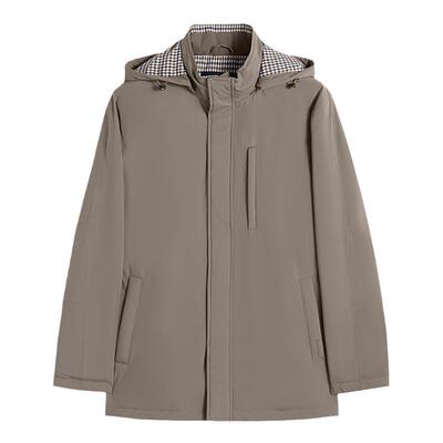 【雅格狮丹】男商务休闲棉服夹克
