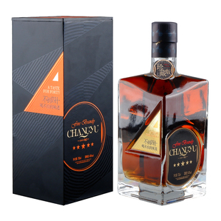 张裕可雅白兰地 男人四十大师版 43度洋酒  整箱700ml*6瓶