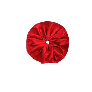 迪迪不畏同款红色超大号缎面大肠发圈女圣诞节高级感显白发绳头饰