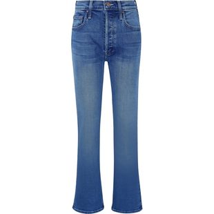 【折扣】MOTHER DENIM女士刺绣高腰微喇牛仔裤