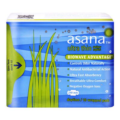 加拿大进口阿莎娜卫生巾日用超薄