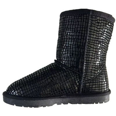 冬季新款时尚防水牛皮雪地靴