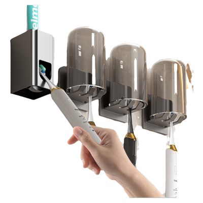 牙刷置物架免打孔刷牙杯挂墙套装