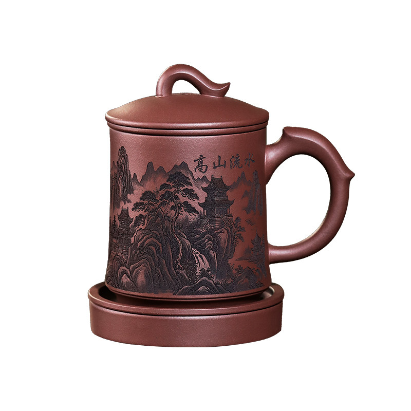 宜兴紫砂杯纯手工泡茶杯茶具礼物