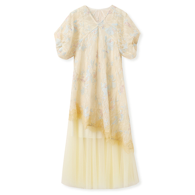 新中式夏季新款国风蕾丝连衣裙女