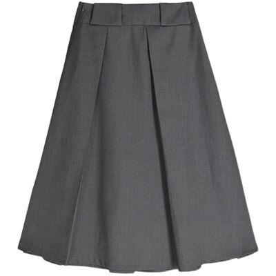 CUBIC不对称压褶高腰半裙