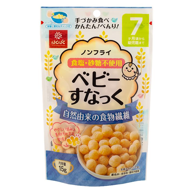hakubaku婴幼儿膳食纤维谷物溶豆