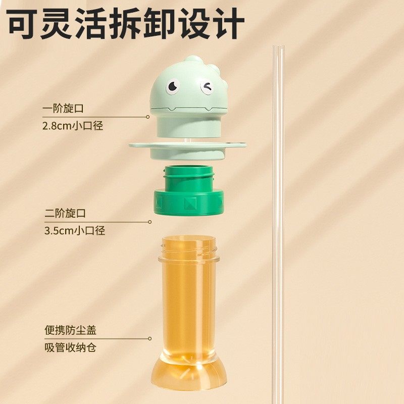 儿童宝宝便携喝水神器防呛水吸管通用矿泉水盖水瓶嘴瓶盖头帽转换