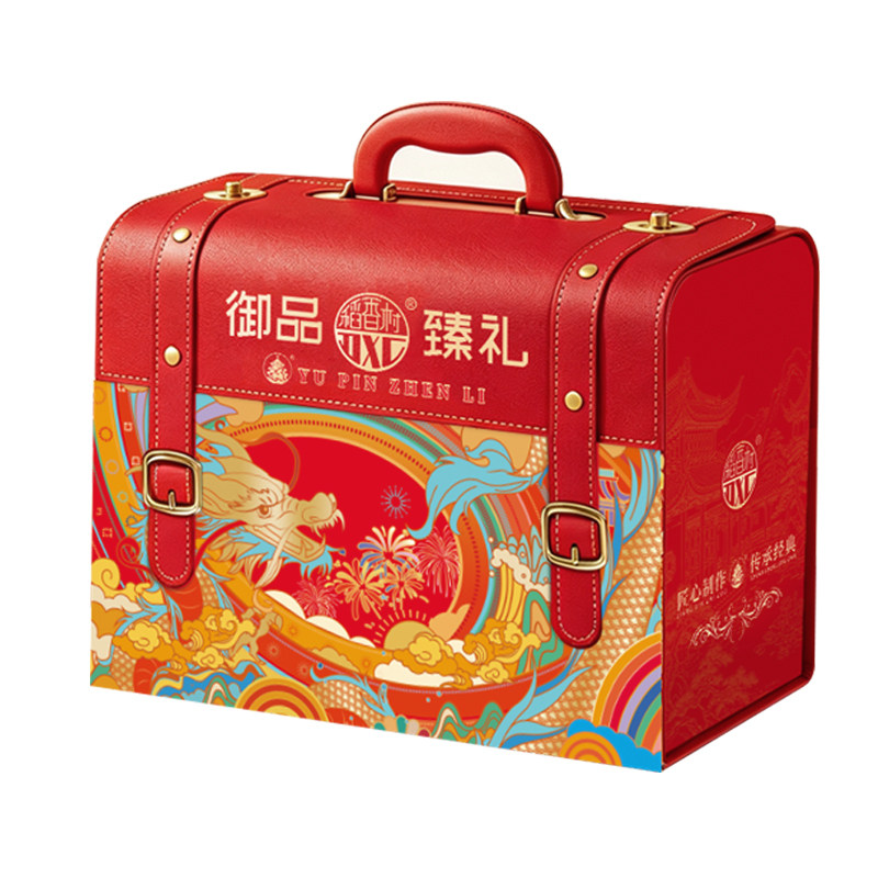 稻香村2026新款月饼礼盒手提礼盒蛋黄莲蓉广式五仁中秋送礼团购 购五实拍商品图