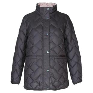 简爱诺专柜深紫色保暖外套女冬季新品白鹅绒轻薄羽绒服J2170017YR