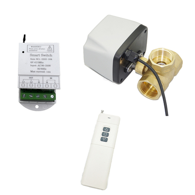 电动球阀三通球阀遥控阀无线遥控