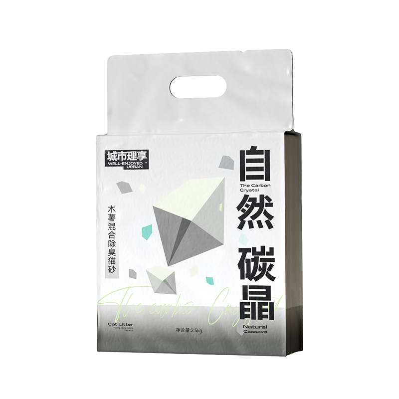 城市理享木薯猫砂豆腐砂除臭近无尘混合膨润土矿砂活性炭防臭20斤