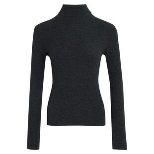 [无缝一体织造]LANDI山羊绒羊毛高领修身长袖针织衫女2025冬新品