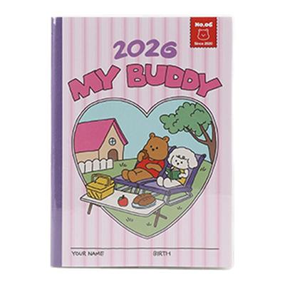 韩国可爱插画2026周计划日程本