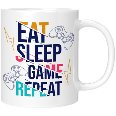 游戏玩家口号马克杯送男友老公