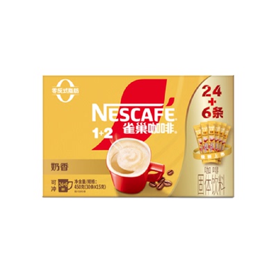 雀巢速溶奶香拿铁浓厚绵长