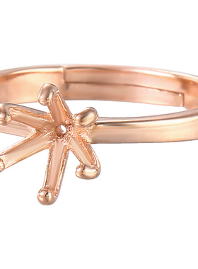 致闺蜜女s925银戒指空托