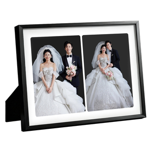 铝合金婚纱照相框摆台照片定制结婚照高级感洗照片做成画框相册