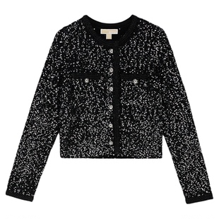 【两件折上折】MICHAEL KORS MK 女士小香风短款外套