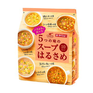 现货 日本速食汤大正daisho代餐饱腹速食粉丝汤5种口味10袋装春雨