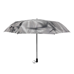 潮牌竹影雨伞女高颜值晴雨两用黑胶防晒伞自动男生小众太阳伞ins