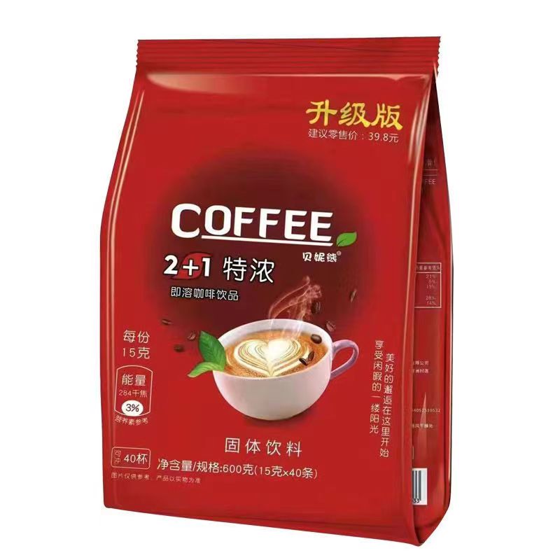特浓1+2速溶咖啡原味提神拿铁