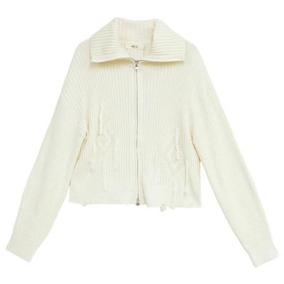 25年秋季新款翻领长袖针织衫