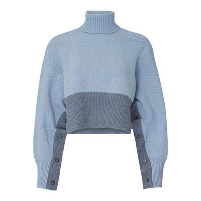 CEDRIC高领宽松廓形羊毛秀款毛衣