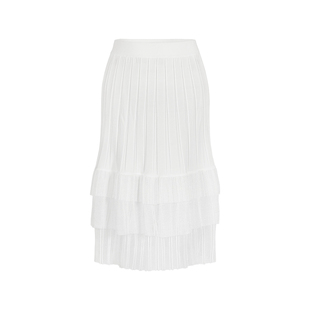 MARYLING玛俪琳夏季新品白色简约针织半身裙A1ECW05110