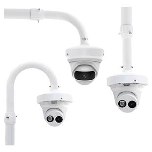 监控半球摄像头支架室外伸缩加长杆铝合金海康大华摄像机立装吊装