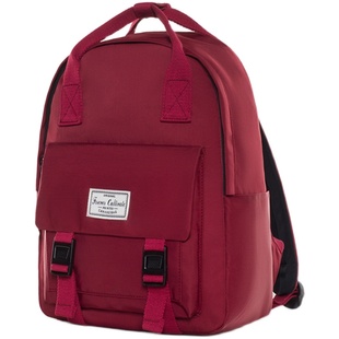 Forever cultivate纯色双肩包女2025新款大学生背包男初中书包女