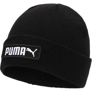 PUMA官网男帽女帽2024秋季新款黑色针织运动帽休闲帽毛线帽023434