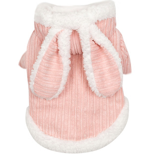 猫咪衣服秋冬加绒加厚乖乖兔幼猫小型犬布偶英短泰迪博美冬季衣服