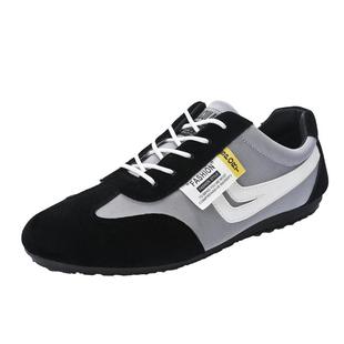 春季鞋子男新款低帮帆布鞋男款夏季休闲鞋透气老北京布鞋豆豆鞋男