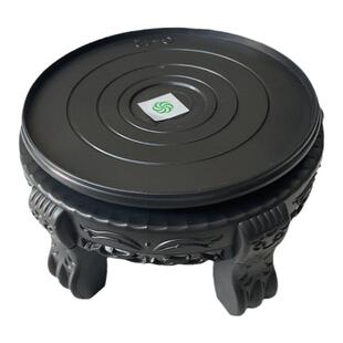 塑料仿古花架泡酒瓶底座酒坛架正方形防实木花盆托盘鱼缸圆形底座