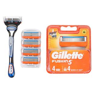 吉列锋隐刀片手动剃须刀锋隐致顺五层刀头刮胡刀架男士锋速5刀片