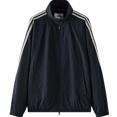 森马运动风蕾丝特宽松肌理外套女