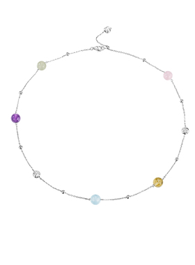 卡蒂罗幸运满天星项链女S925纯银轻奢小众设计款锁骨链生日礼物