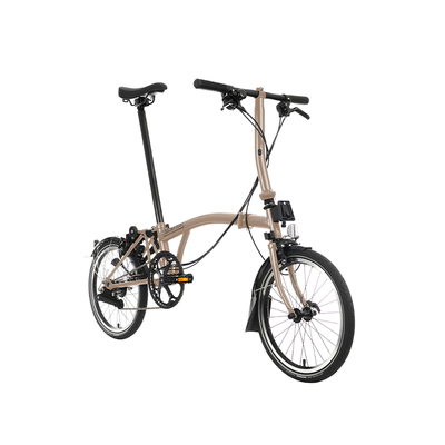 小布折叠自行车4速沙丘棕